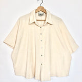 Ecru Terry Short Sleeves Shirt - One Size