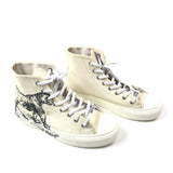Ecru WALK'N'Dior Cotton Canvas With Black Toile De Jouy Tiger Print High Top Sneakers / DIOR - Size 39