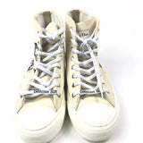 Ecru WALK'N'Dior Cotton Canvas With Black Toile De Jouy Tiger Print High Top Sneakers / DIOR - Size 39