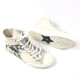 Ecru WALK'N'Dior Cotton Canvas With Black Toile De Jouy Tiger Print High Top Sneakers / DIOR - Size 39