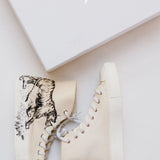 Ecru WALK'N'Dior Cotton Canvas With Black Toile De Jouy Tiger Print High Top Sneakers / DIOR - Size 39