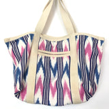 Ecru/Multicolor Cotton DARWEN Ikat Print Tote Bag / ISABEL MARANT - One Size