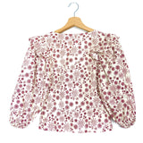 Ecru/Rust Miranda Floral and Sun Printed Top / SANDRO - Size 1