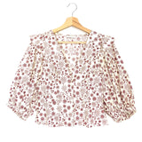 Ecru/Rust Miranda Floral and Sun Printed Top / SANDRO - Size 1