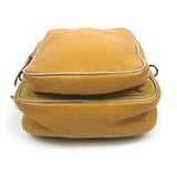 Yellow Leather and Suede Mini CHARLY Shoulder Bag / CLARIS VIROT
