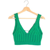 Emerald Green MABEL Knitted Bra Top / RUE STIIC - Size S