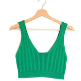 Emerald Green MABEL Knitted Bra Top / RUE STIIC - Size S