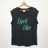 Faded Black Sleeveless Tee  / MY SUNDAY MORNING - Size 1