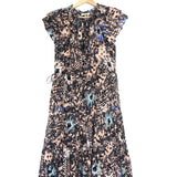 Faded Coral REMA Ruffled Sleeves Midi Dress / ULLA JOHNSON - Size 2
