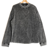 Faded Grey Relaxed Cotton Jumper / FELLE - Size XS