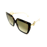 FF Monogram BAGUETTE Oversized Square Sunglasses / FENDI