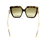FF Monogram BAGUETTE Oversized Square Sunglasses / FENDI