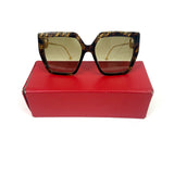 FF Monogram BAGUETTE Oversized Square Sunglasses / FENDI