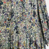 Floral and Skull Print RIMA Soft British Flowers Midi Dress /  ZADIG & VOLTAIRE - Size S