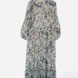 Floral and Skull Print RIMA Soft British Flowers Midi Dress /  ZADIG & VOLTAIRE - Size S