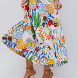Fresh Table Off-White Midi Skirt / FARM RIO - Size S
