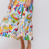 Fresh Table Off-White Midi Skirt / FARM RIO - Size S