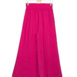 Fuchsia Wide Leg Fluid Pants / ATTIC AND BARN - Size 42