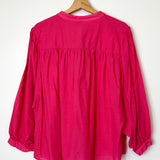 Fuschia Balloon Long Sleeves Blouse / MARGOT - One Size