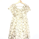 Gold Lame Scale Design Off-shoulder Dress / ANINE BING - Size M