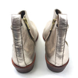 Gold Leather Ankle Boots / TEMPS D'ORAGE - Size 37