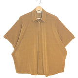 Gold Lurex BROOKLYN Fluid Short Sleeve Shirt / MOMONI - Size IT 40