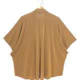 Gold Lurex BROOKLYN Fluid Short Sleeve Shirt / MOMONI - Size IT 40