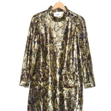 Gold Metallic Paisley Baroque CHIBA Mini Dress / BA&SH - Size 0