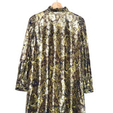 Gold Metallic Paisley Baroque CHIBA Mini Dress / BA&SH - Size 0