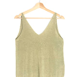 Metallic Gold ZUAN Knit Tank Top / BA&SH - Size 1