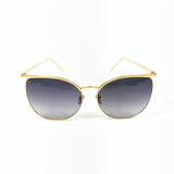 Gold Oversized Sunglasses / LINDA FARROW