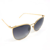 Gold Oversized Sunglasses / LINDA FARROW