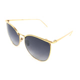Gold Oversized Sunglasses / LINDA FARROW