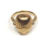 Gold Plated HOPIUM Beetle Ring  / LUBIE PARIS