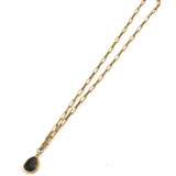 Gold Plated Labradorite Stone Necklace / HANKA IN