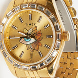 Gold Sunray Dial with Tribe Eye Watch / JACQUIE AICHE X TIMEX