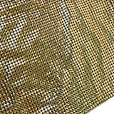 Gold Tone Metallic Pixel Mesh Tote Bag / PACO RABANNE