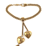 Golden Brass Padlock Bracelet / CHLOE