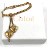 Golden Brass Padlock Bracelet / CHLOE