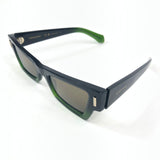 Green Acetate Cat Eye Sunglasses / FERRAGAMO