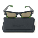 Green Acetate Cat Eye Sunglasses / FERRAGAMO