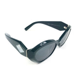 Green Acetate Mother of Pearl Embellished Butterfly Sunglasses / GIRGIO ARMANI