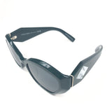 Green Acetate Mother of Pearl Embellished Butterfly Sunglasses / GIRGIO ARMANI