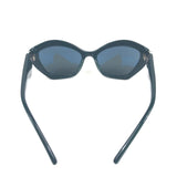 Green Acetate Mother of Pearl Embellished Butterfly Sunglasses / GIRGIO ARMANI