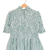 Green ALENIA Striped Organic Cotton Blouse / MARIA DE LA ORDEN - Size M