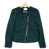 Green and Black Tweed Cropped Vest / SANDRO - Size 38