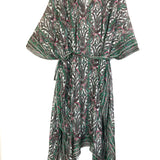 Green BAGHADI Paisley Print Kaftan Dress / ISABEL MARANT - Size 38