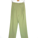 Green BEA Pleated Trousers / THE FRANKIE SHOP - Size S