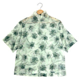 Green Floral Pattern Silk Organza Shirt / CHRISTIAN WIJNANTS - Size 38