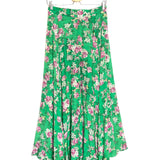 Green JOYO Print Roses Midi Skirt / ZADIG & VOLTAIRE - Size 36